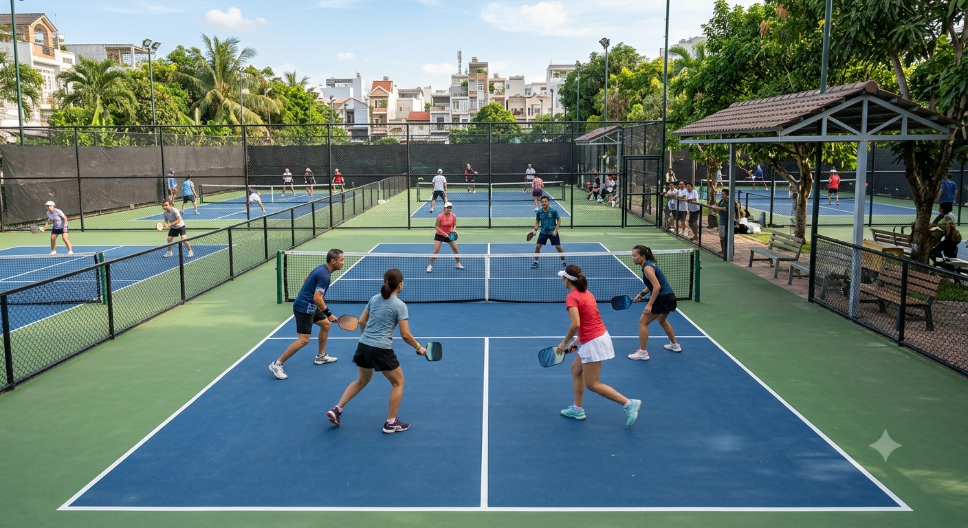Khám phá không gian và cơ sở vật chất tại điểm chơi pickleball Nguyễn Oanh