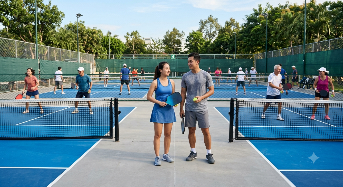 Kinh nghiệm thực tế khi lựa chọn sân pickleball phù hợp