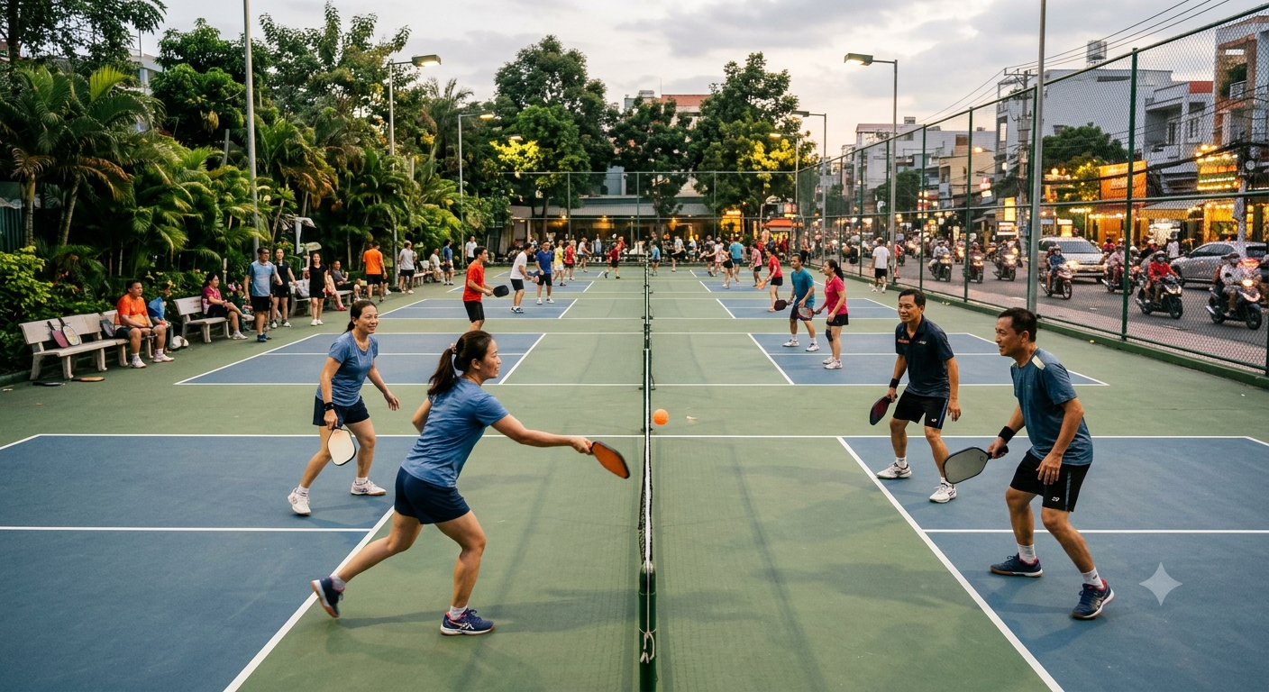Giải mã sức hút của các sân chơi pickleball Nguyễn Oanh đối với cộng đồng
