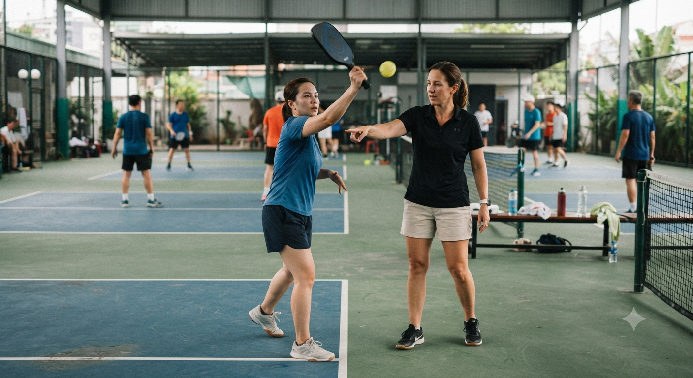 Các lỗi giao bóng Pickleball phổ biến mà người mới thường mắc phải